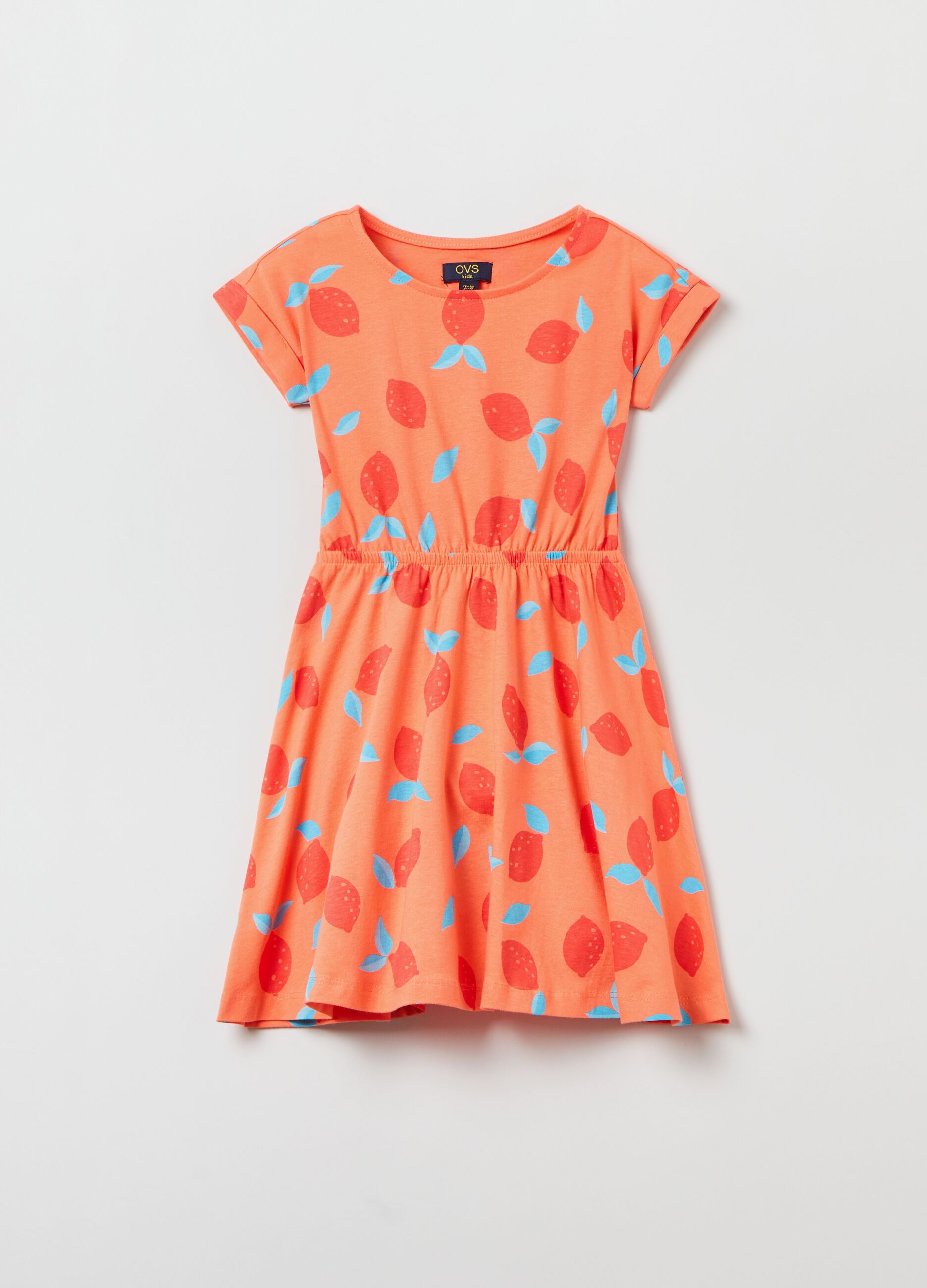 Cotton dress with print