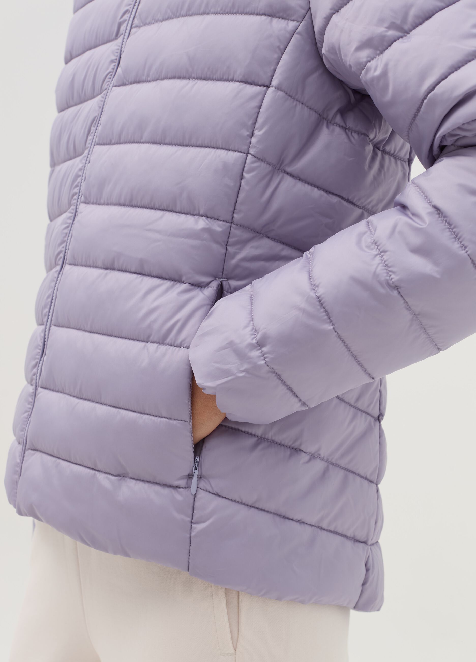 Essential short ultralight down jacket