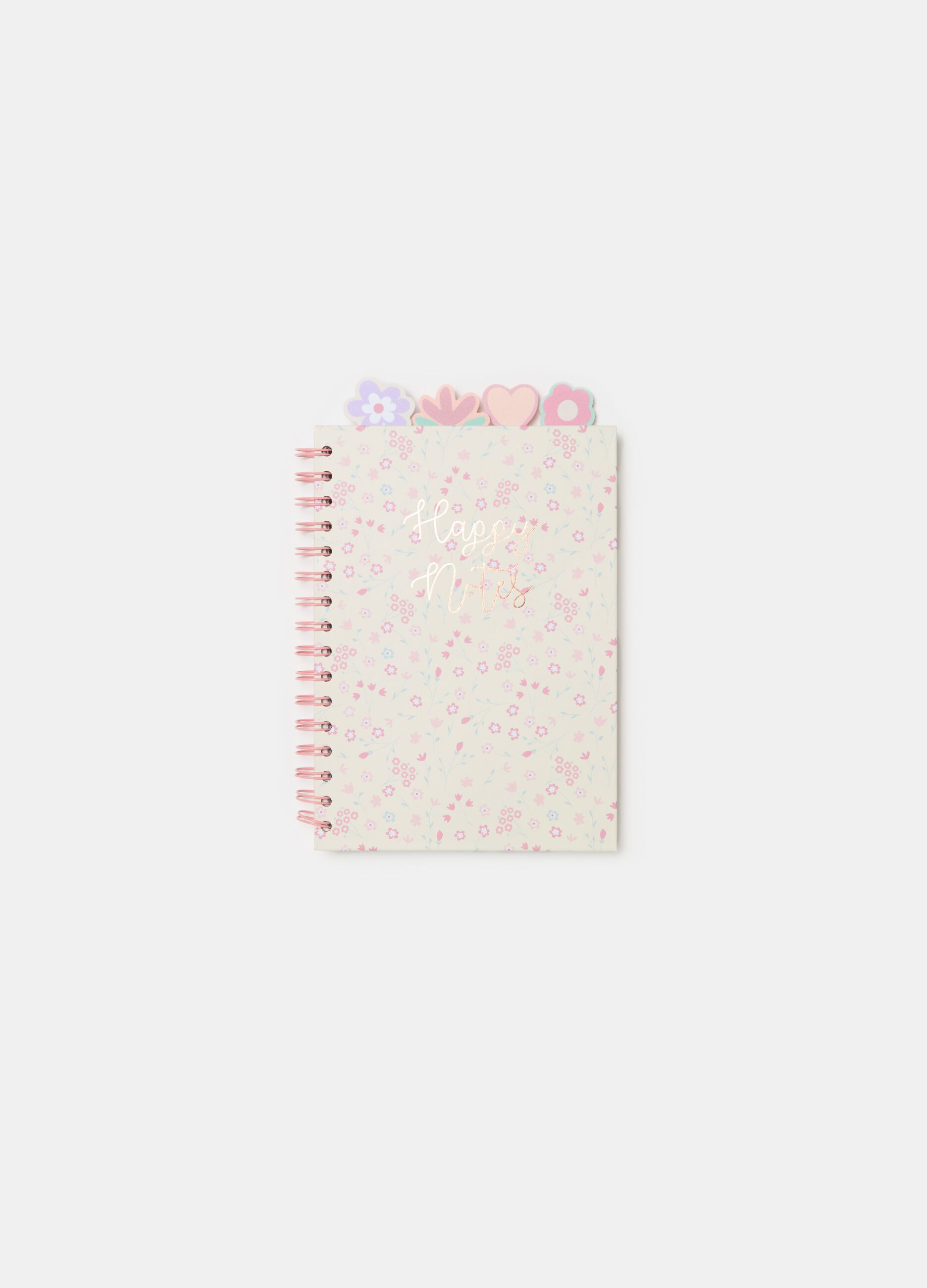 Spiral notepad with ruled pages