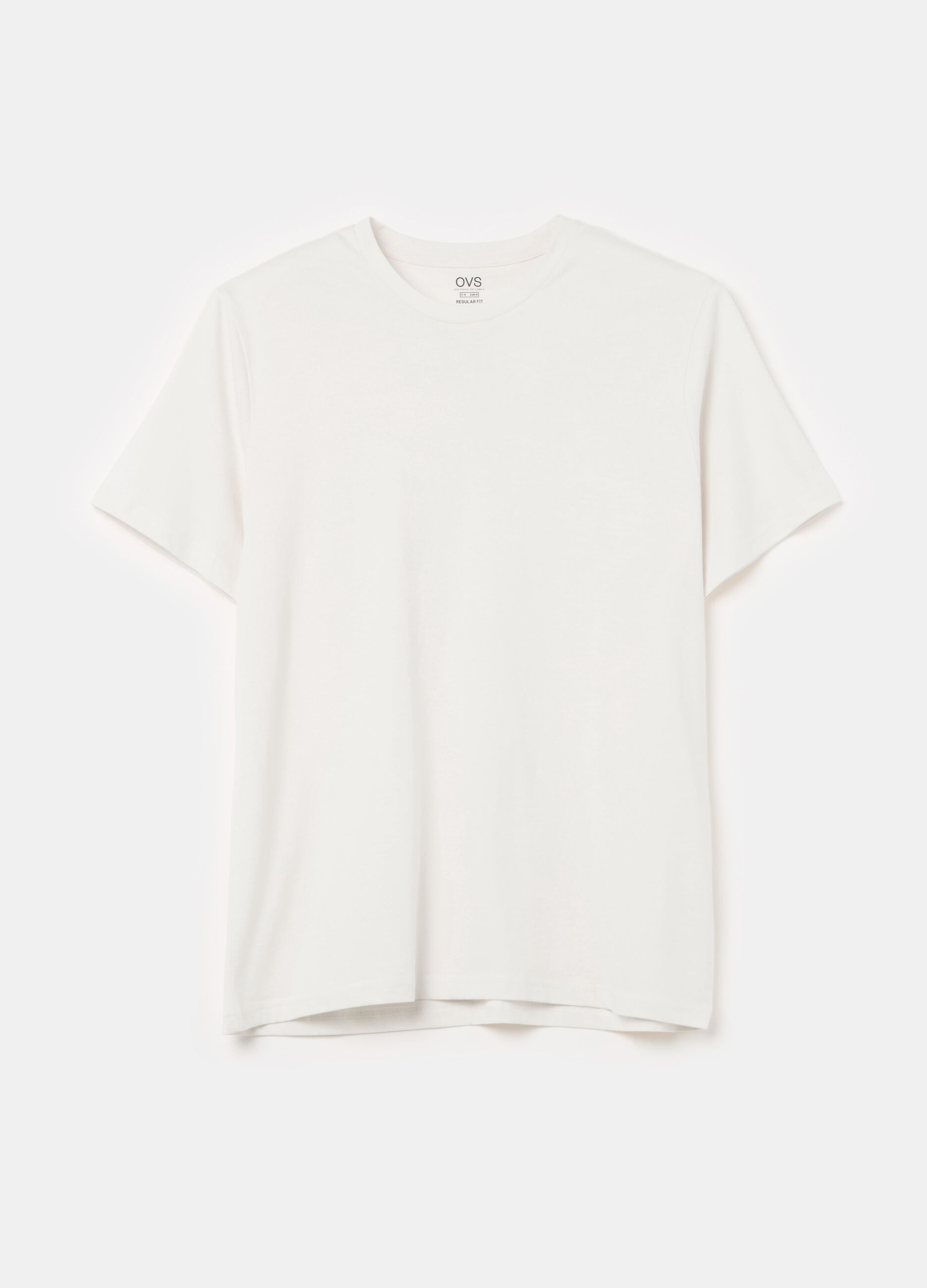 Cotton T-shirt with round neck