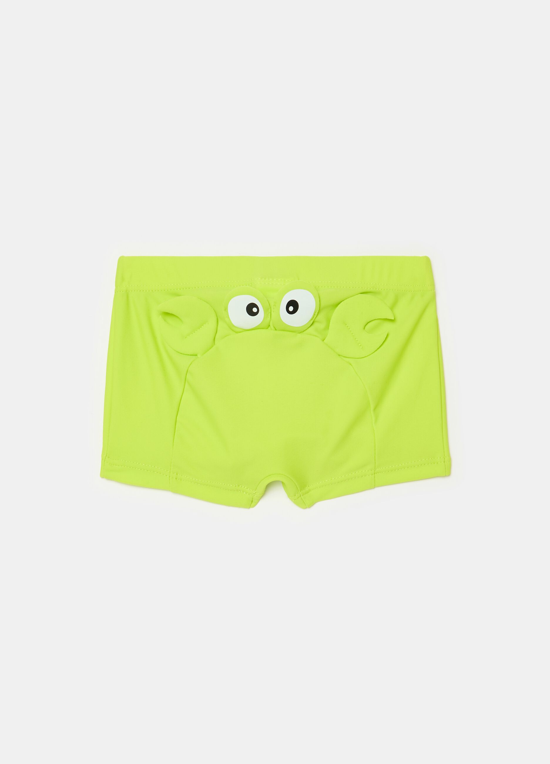 Swimming trunks with crab