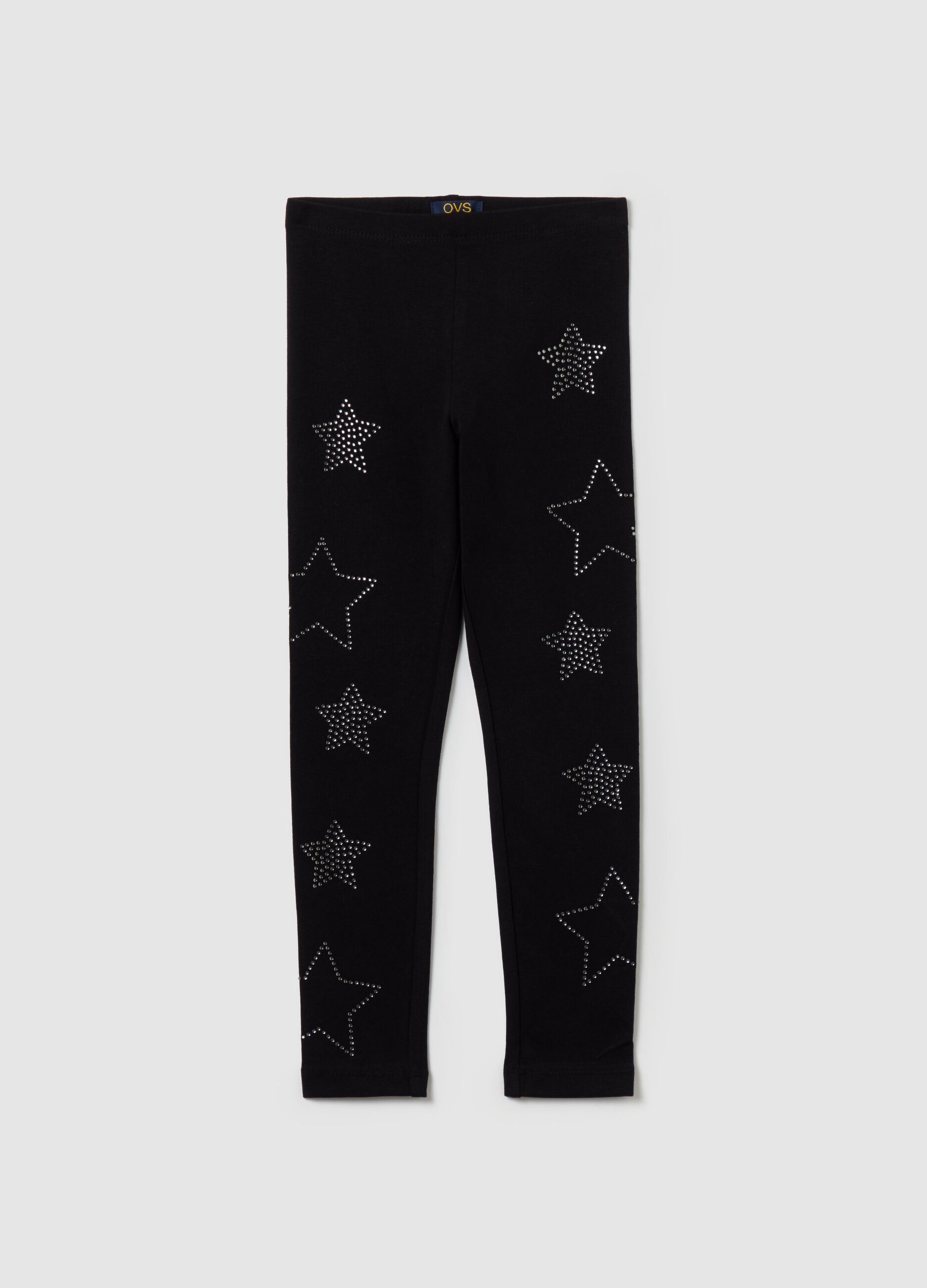 Leggings with stars and studs