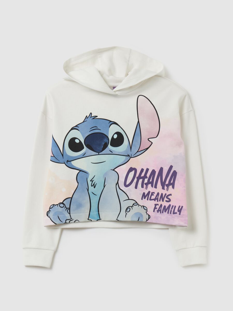 Crop sweatshirt with Stitch print_3