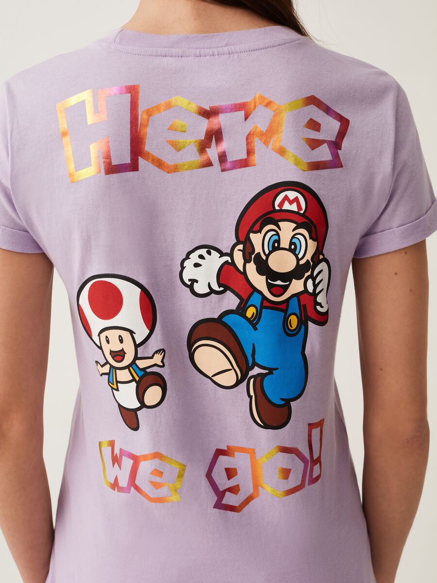 T-shirt con stampa Super Mario e Toad_3