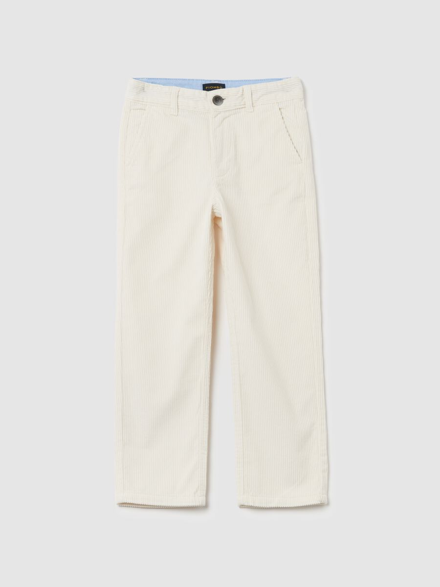 Corduroy chino trousers_3