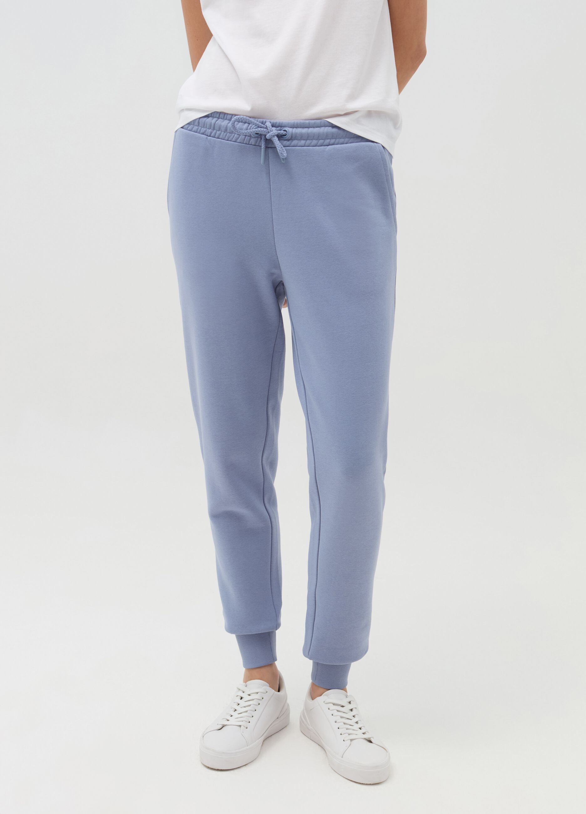 Essential joggers in fleece with drawstring