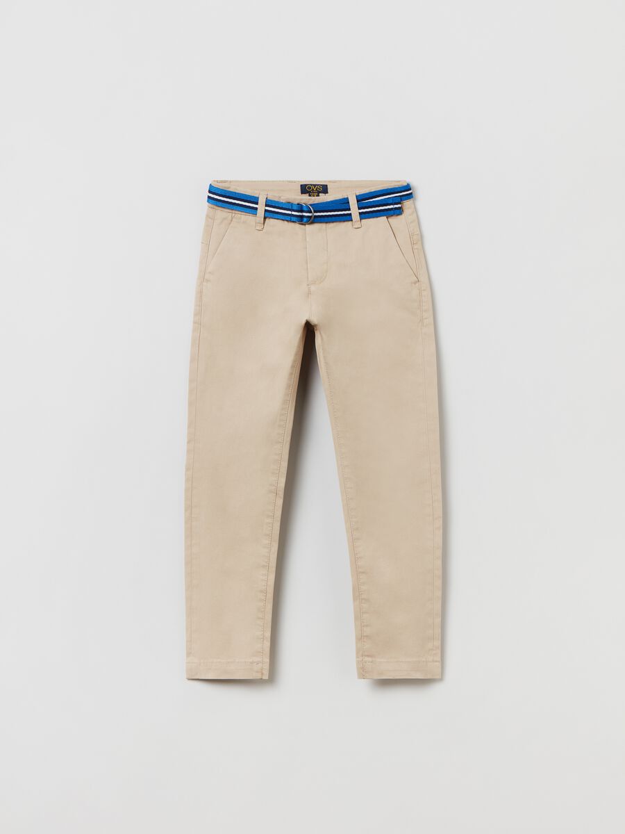 Chino trousers with belt_0