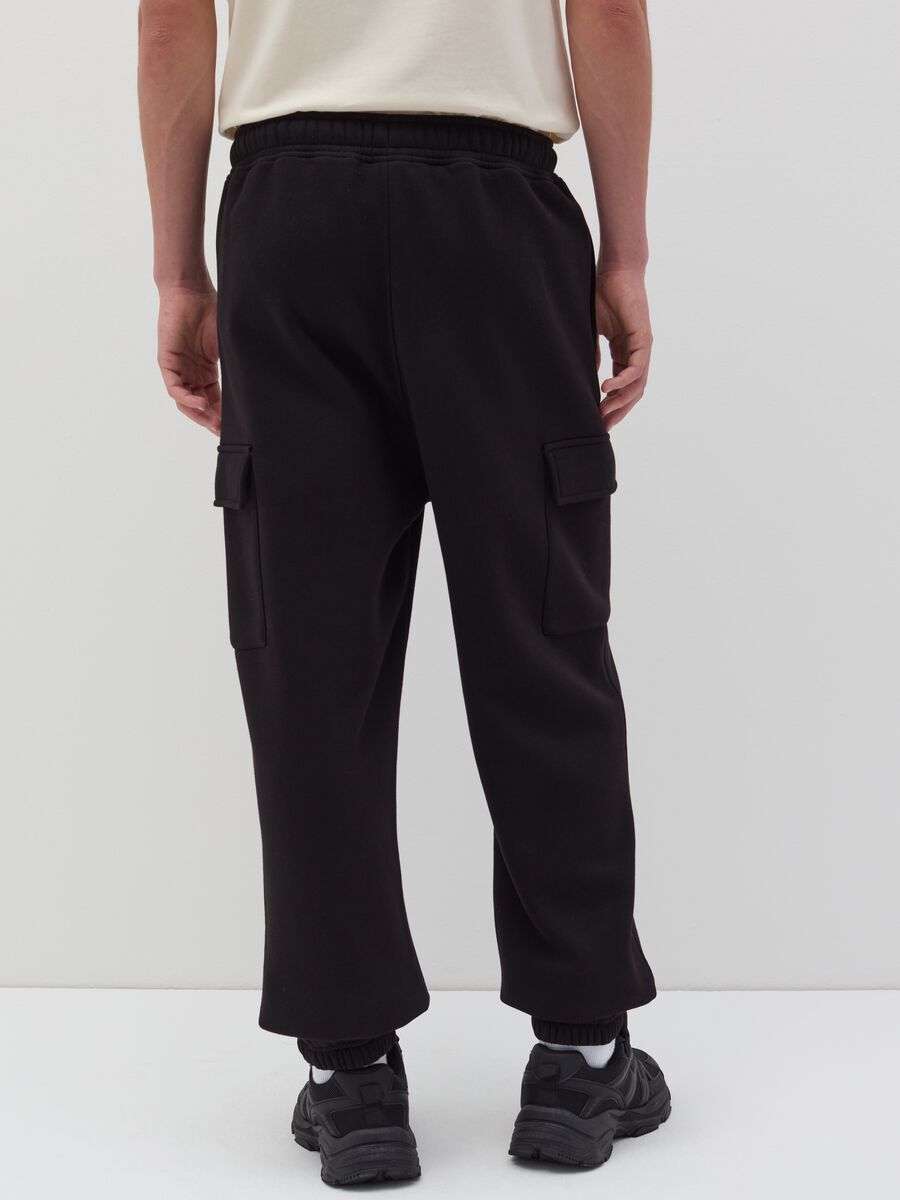 Joggers cargo in felpa_3