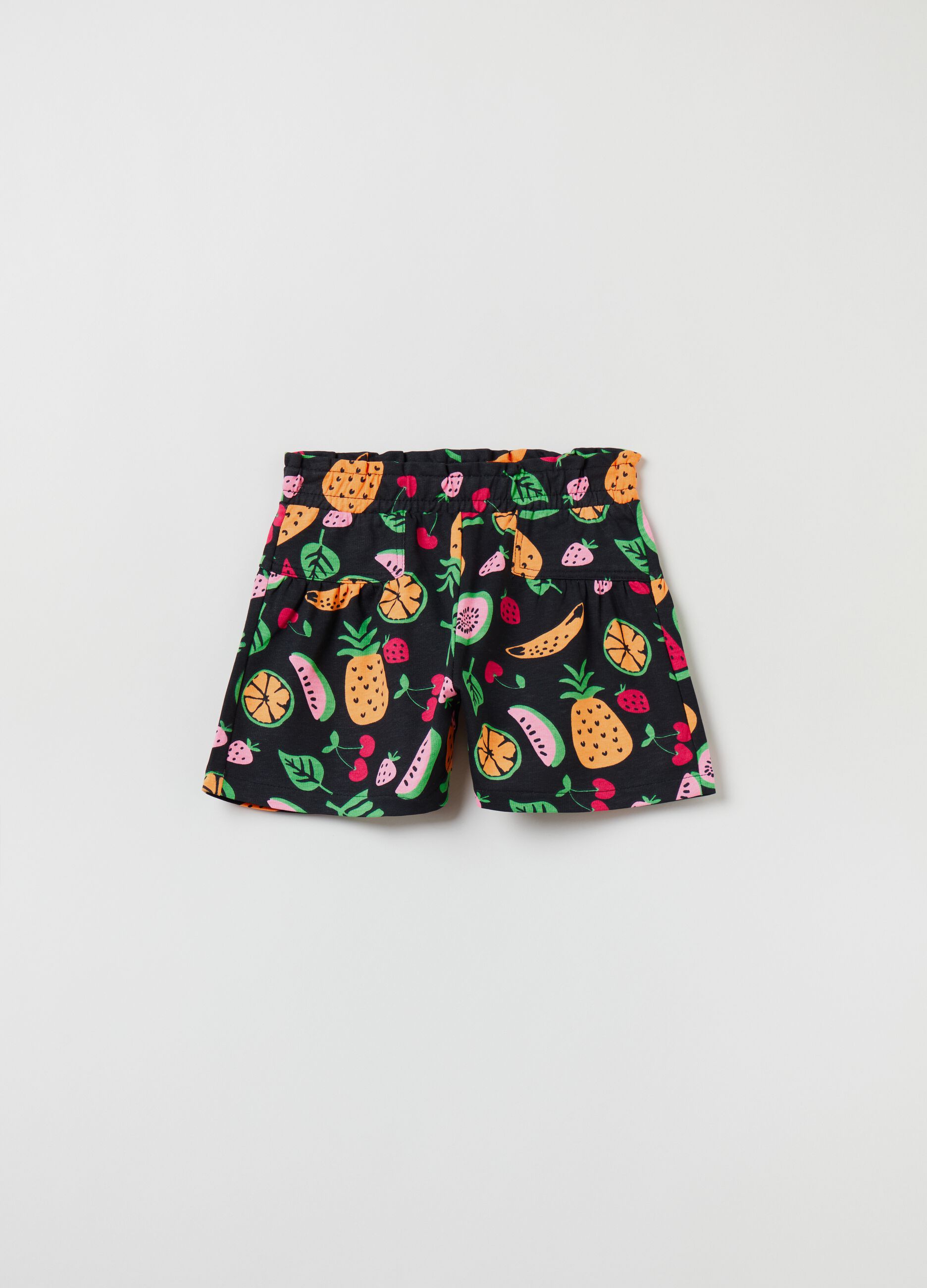 Shorts in cotton with print