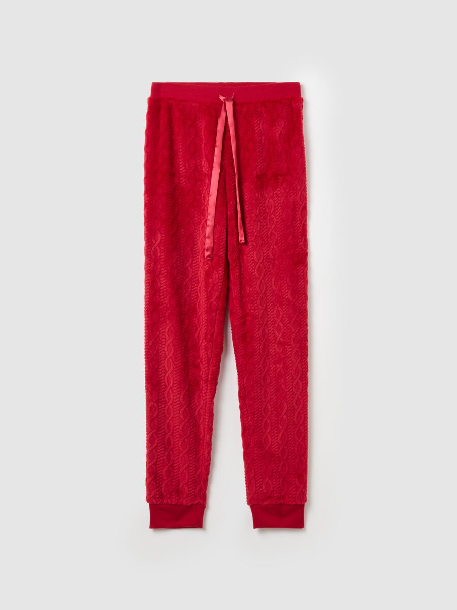 Cable-knit pyjama trousers_4