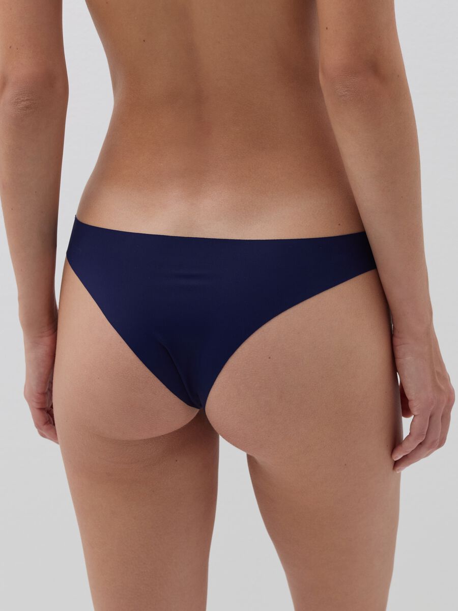 Microfibre Brazilian-cut briefs with lace cut detail_3