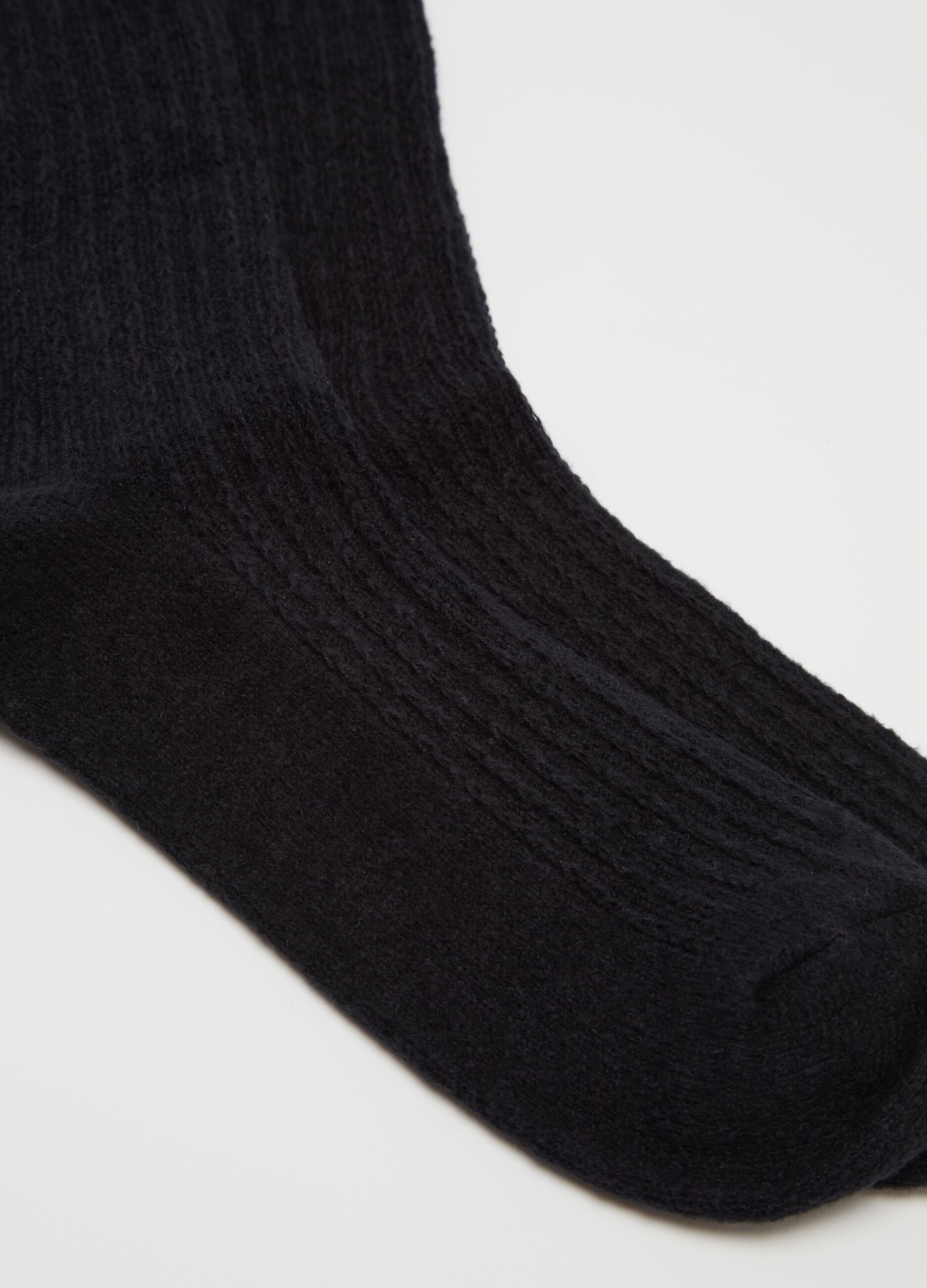 Long knit socks