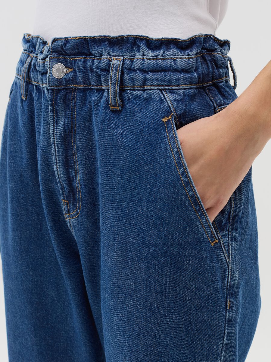 Paper bag jeans with pockets_3