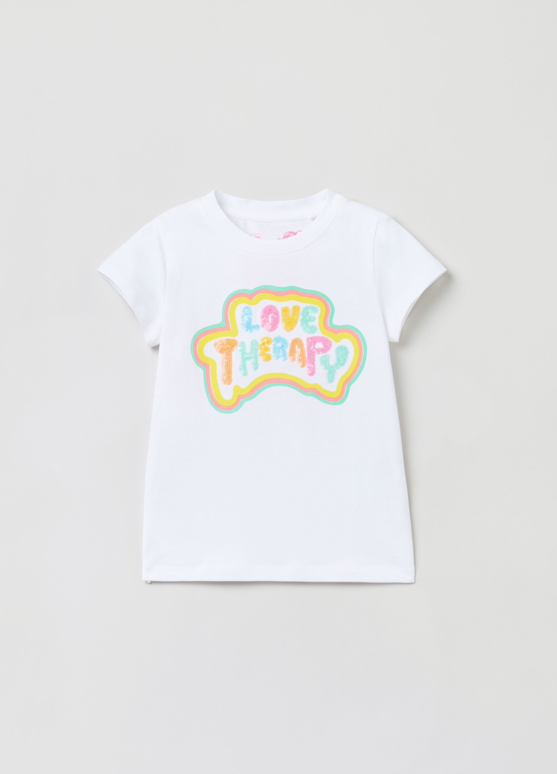 Love Therapy T-shirt with sequins