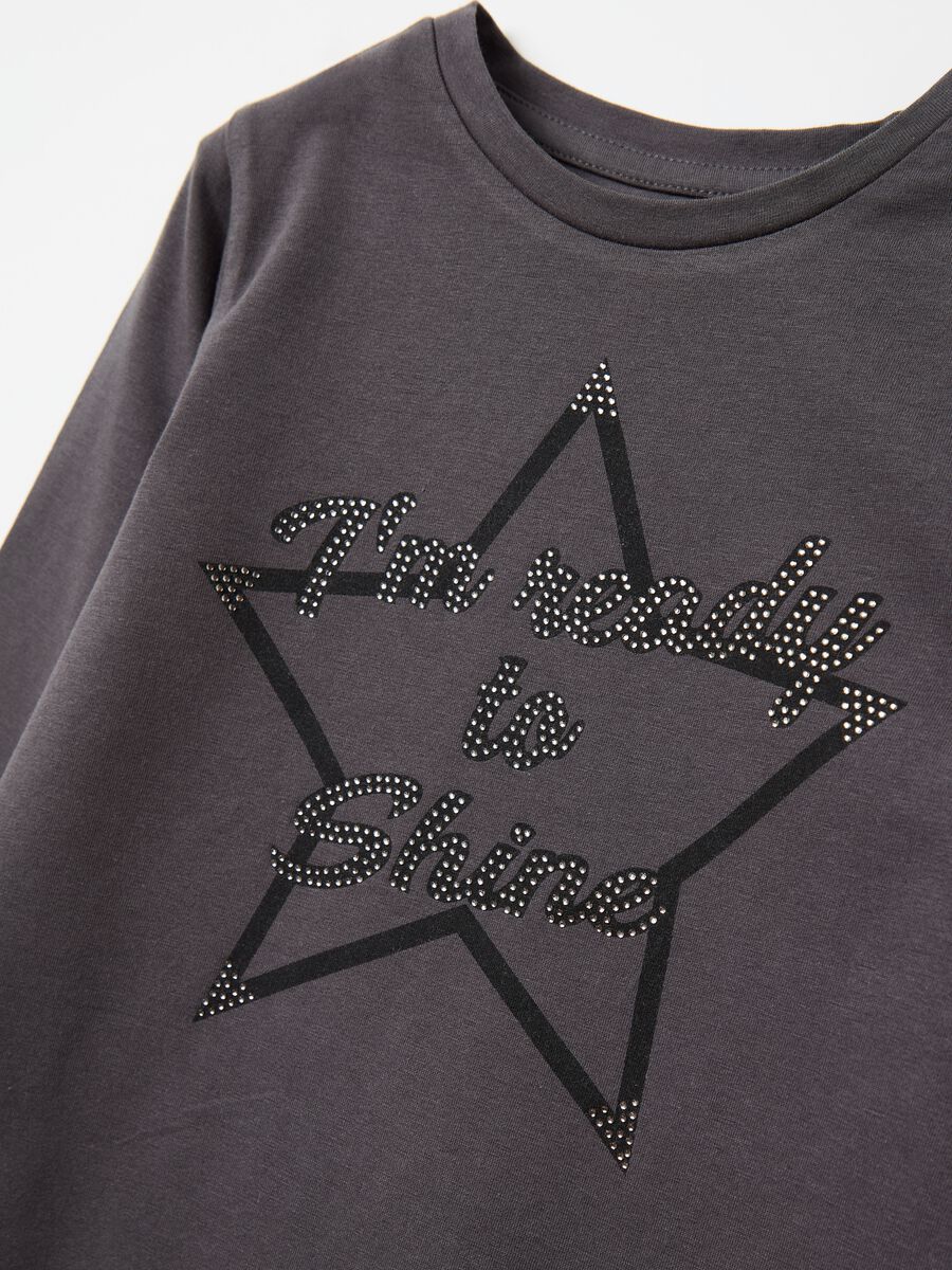 Long-sleeved T-shirt with star print_2