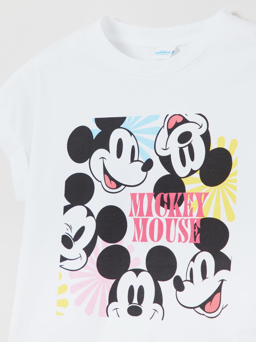 T-shirt crop stampa Disney Topolino_2