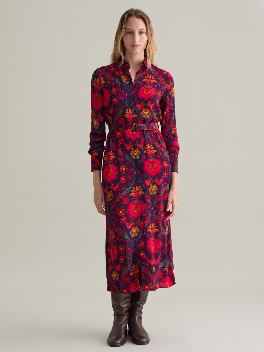 Long shirt dress with print_2