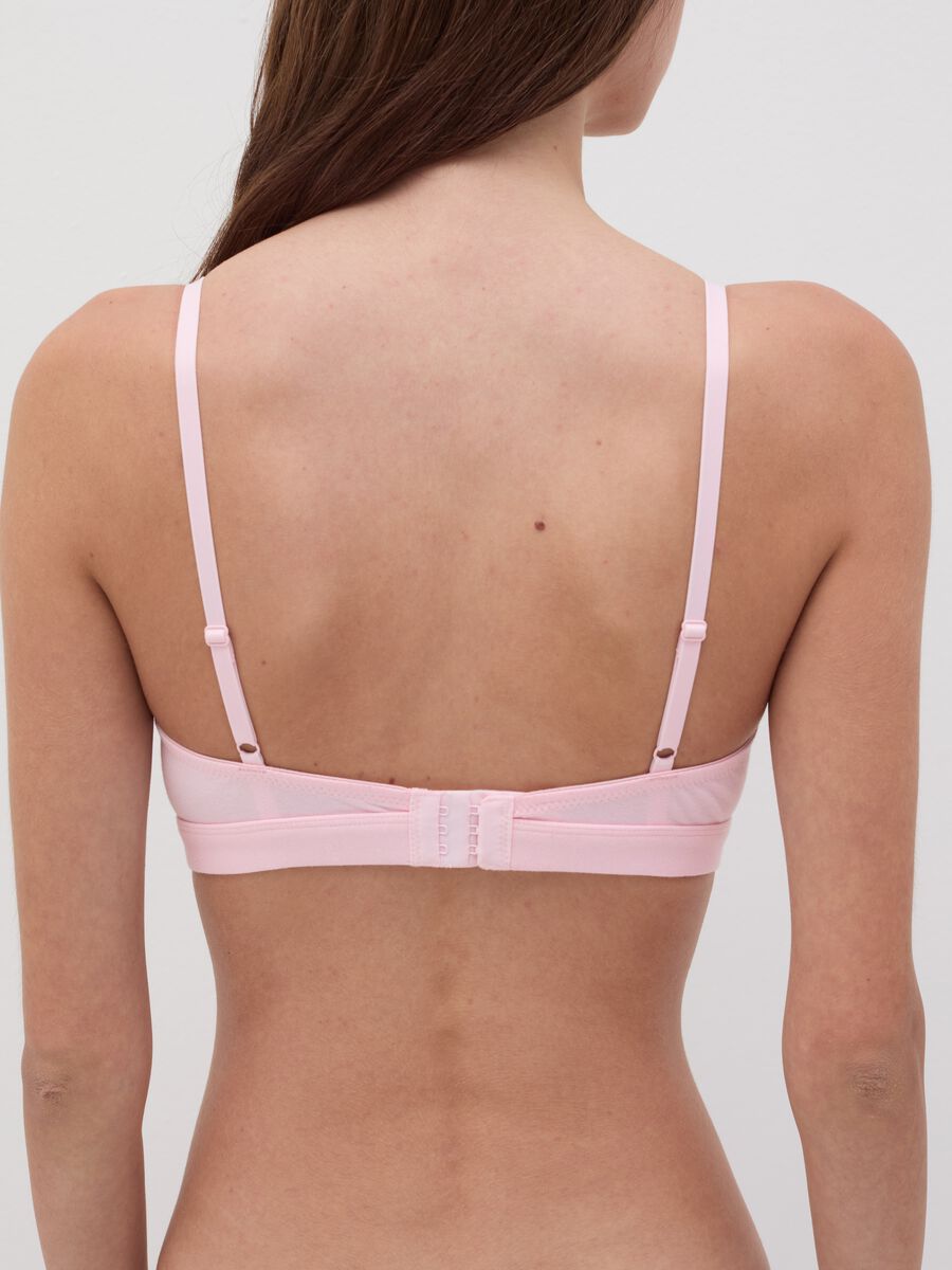 The Triangle solid colour semi-padded bra_3