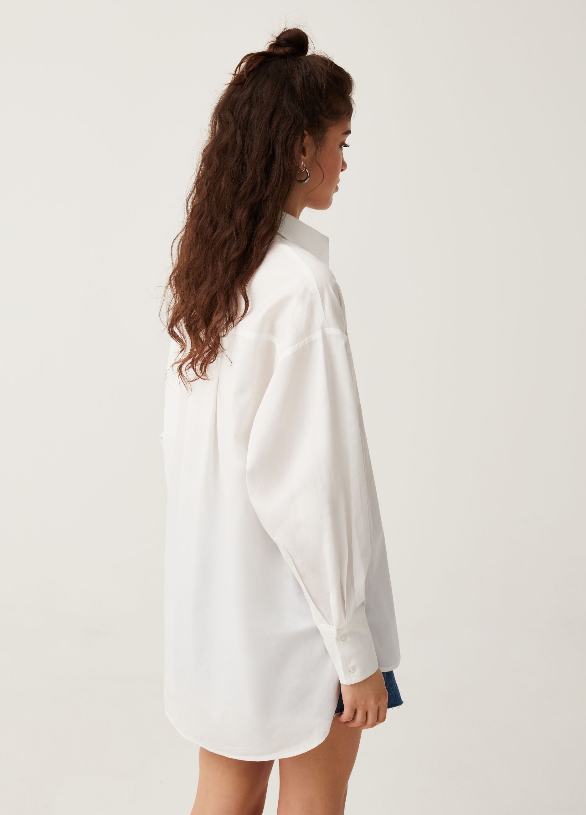 Cotton oversized shirt