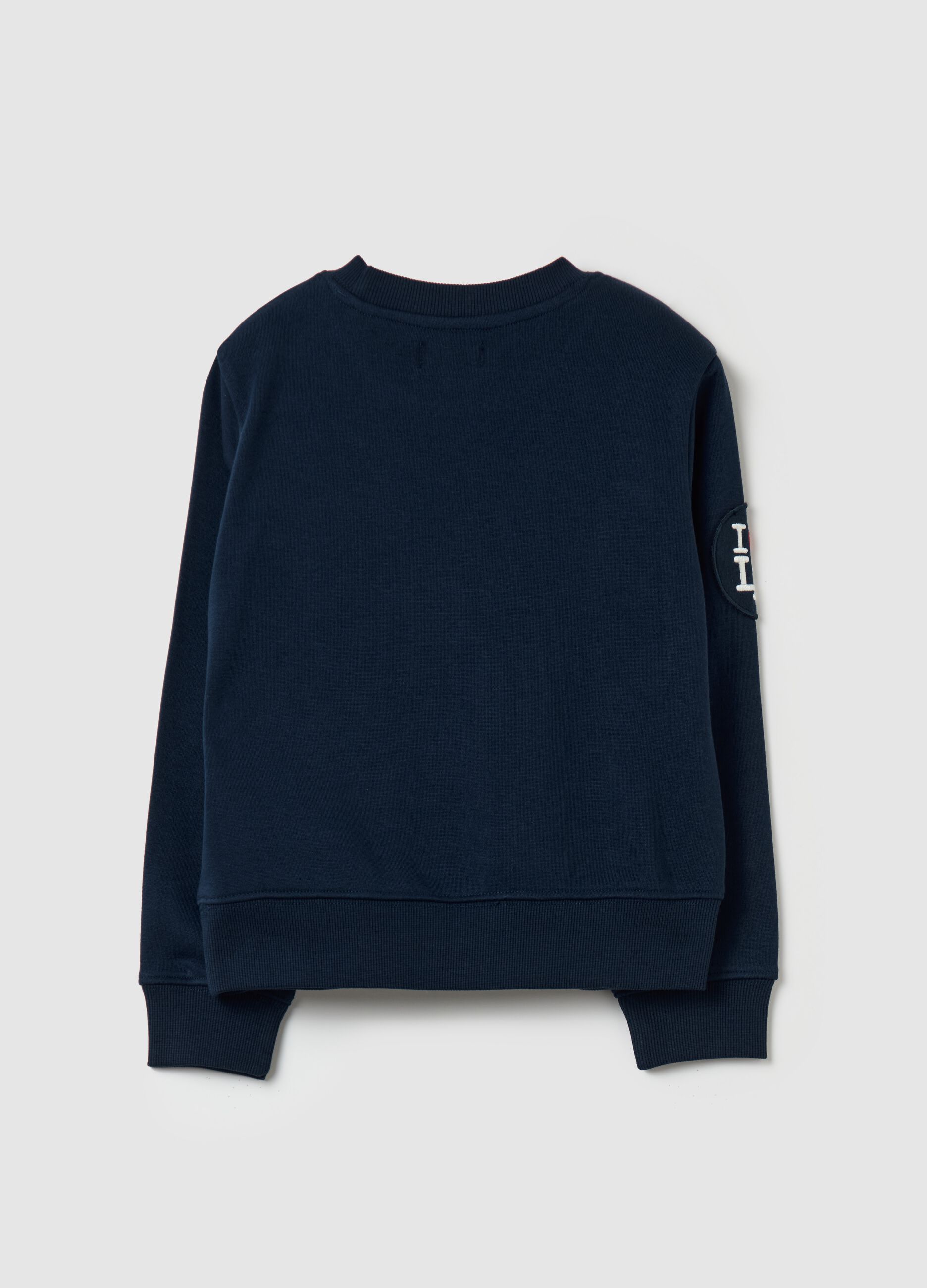 Sweatshirt in French terry with patch