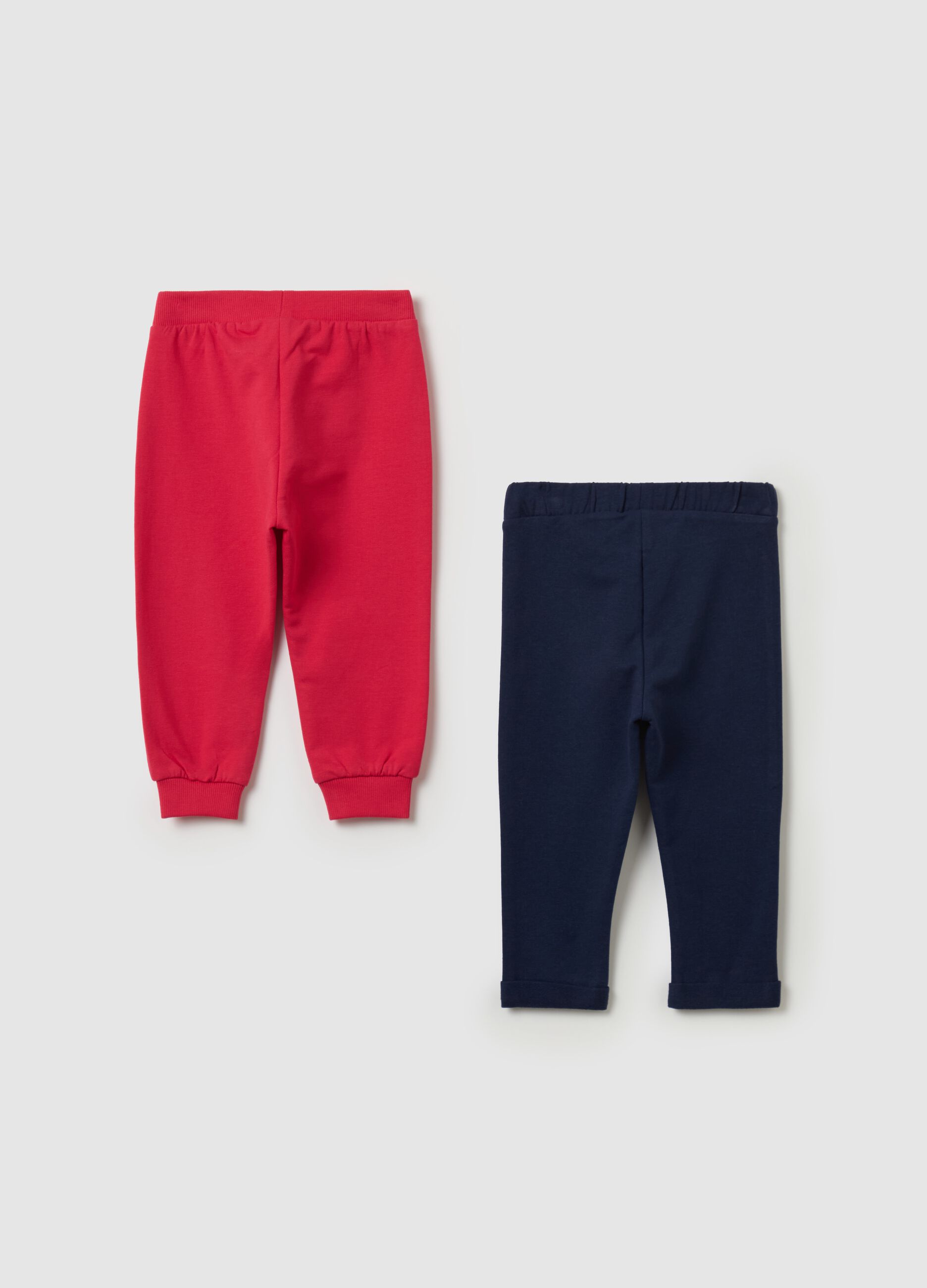 Two-pack stretch cotton joggers