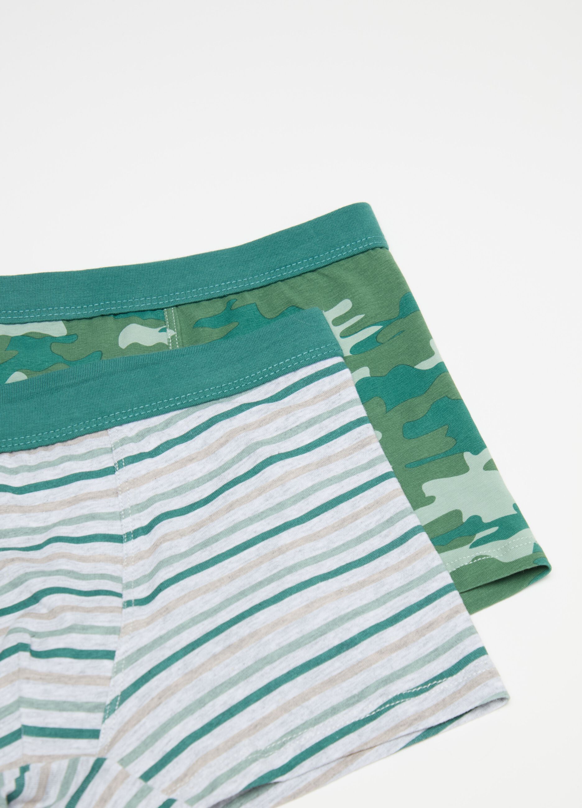 Three-pack camouflage boxer shorts in organic cotton