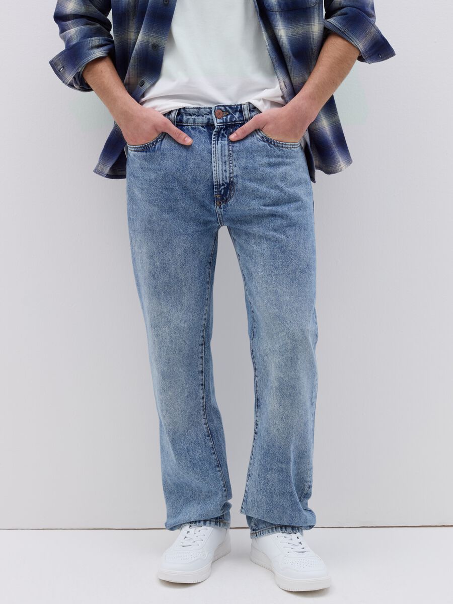 Five-pocket,straight-fit jeans_1