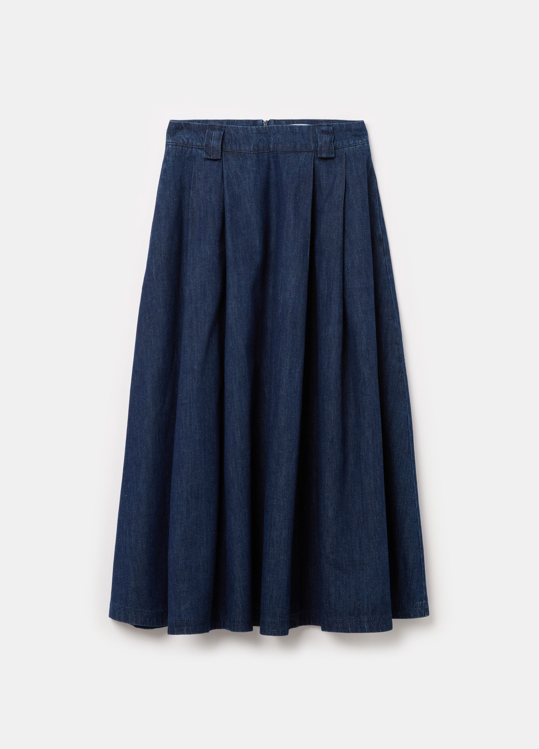 Denim full skirt