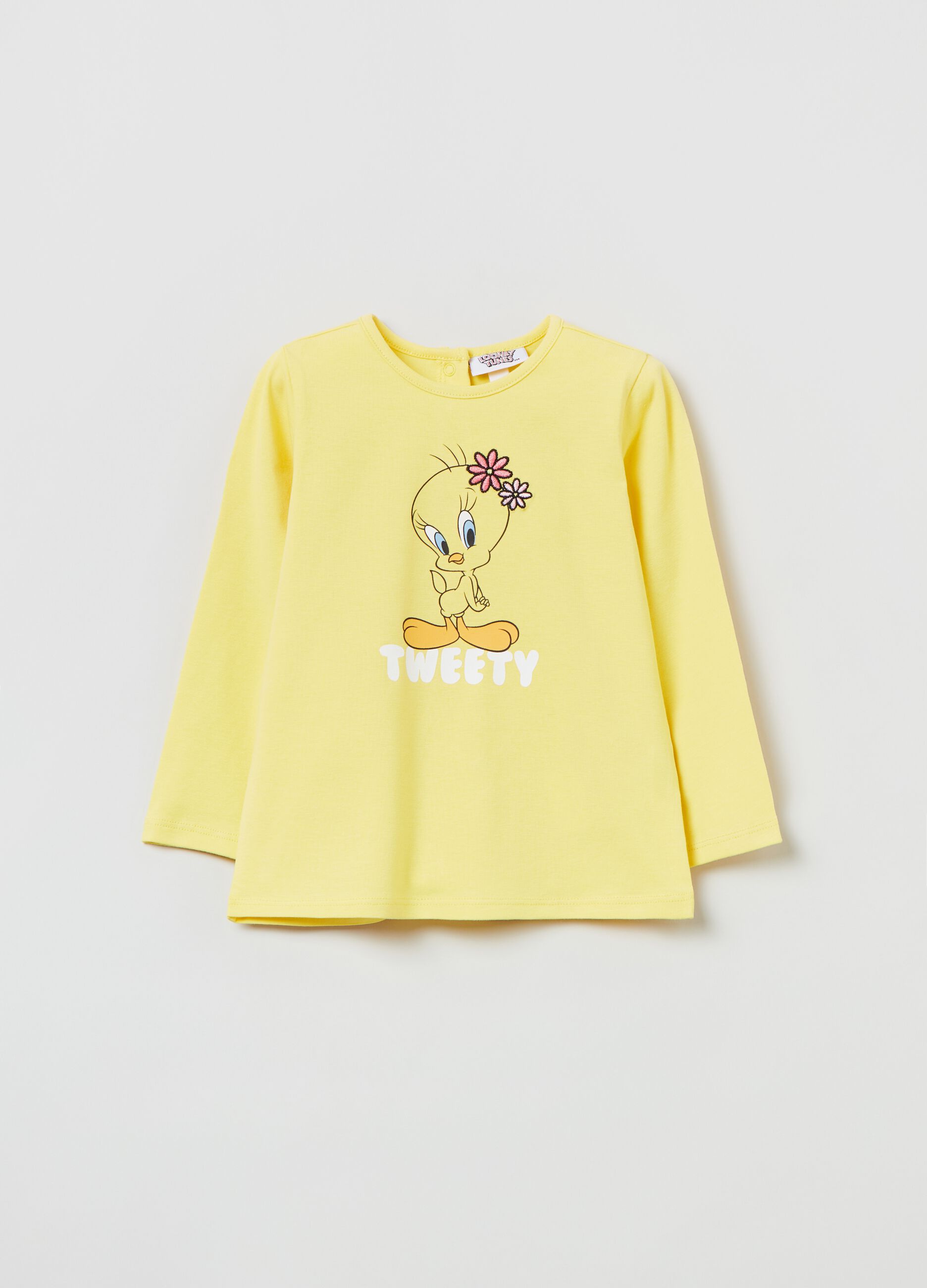 Long-sleeved T-shirt with Tweety print