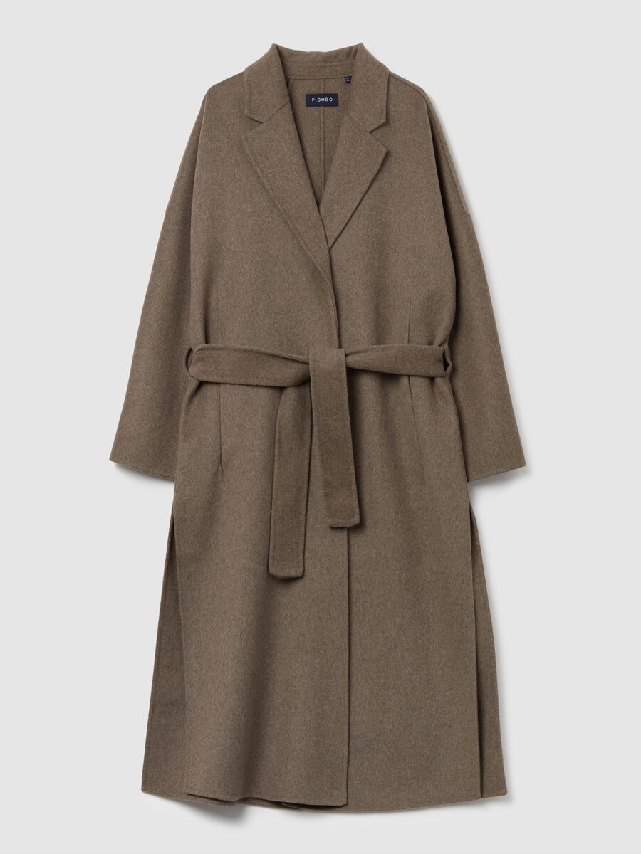 Contemporary long coat with belt_4