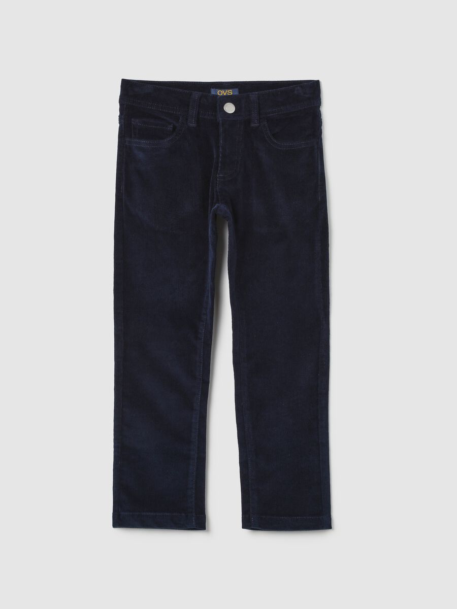 Five-pocket corduroy trousers_0