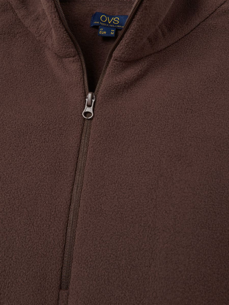 Half-zip sweatshirt in fleece_5