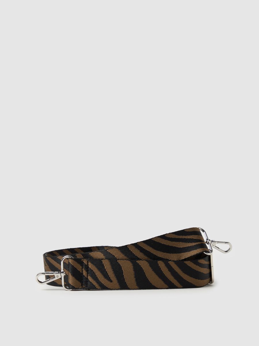 Adjustable shoulder strap with animal print design_0