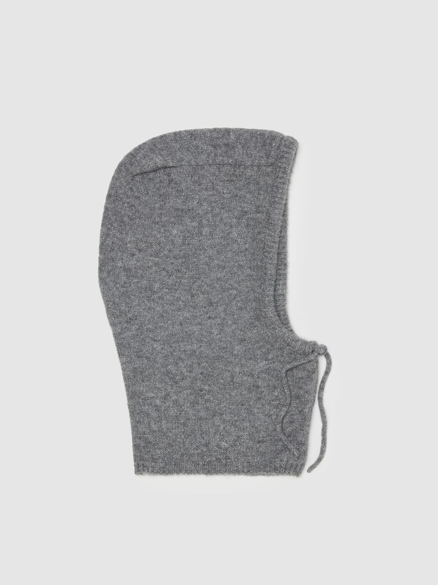 Lurex balaclava with drawstring_0