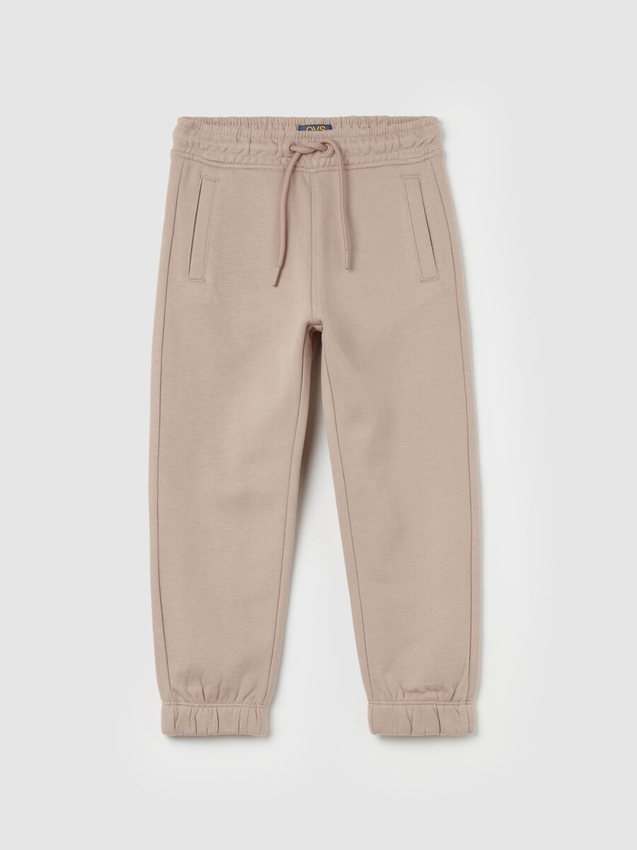 Essential joggers in organic cotton with drawstring_0