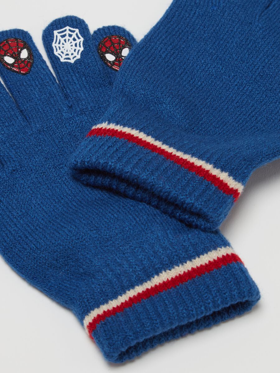 Gloves with Spider-Man print_2