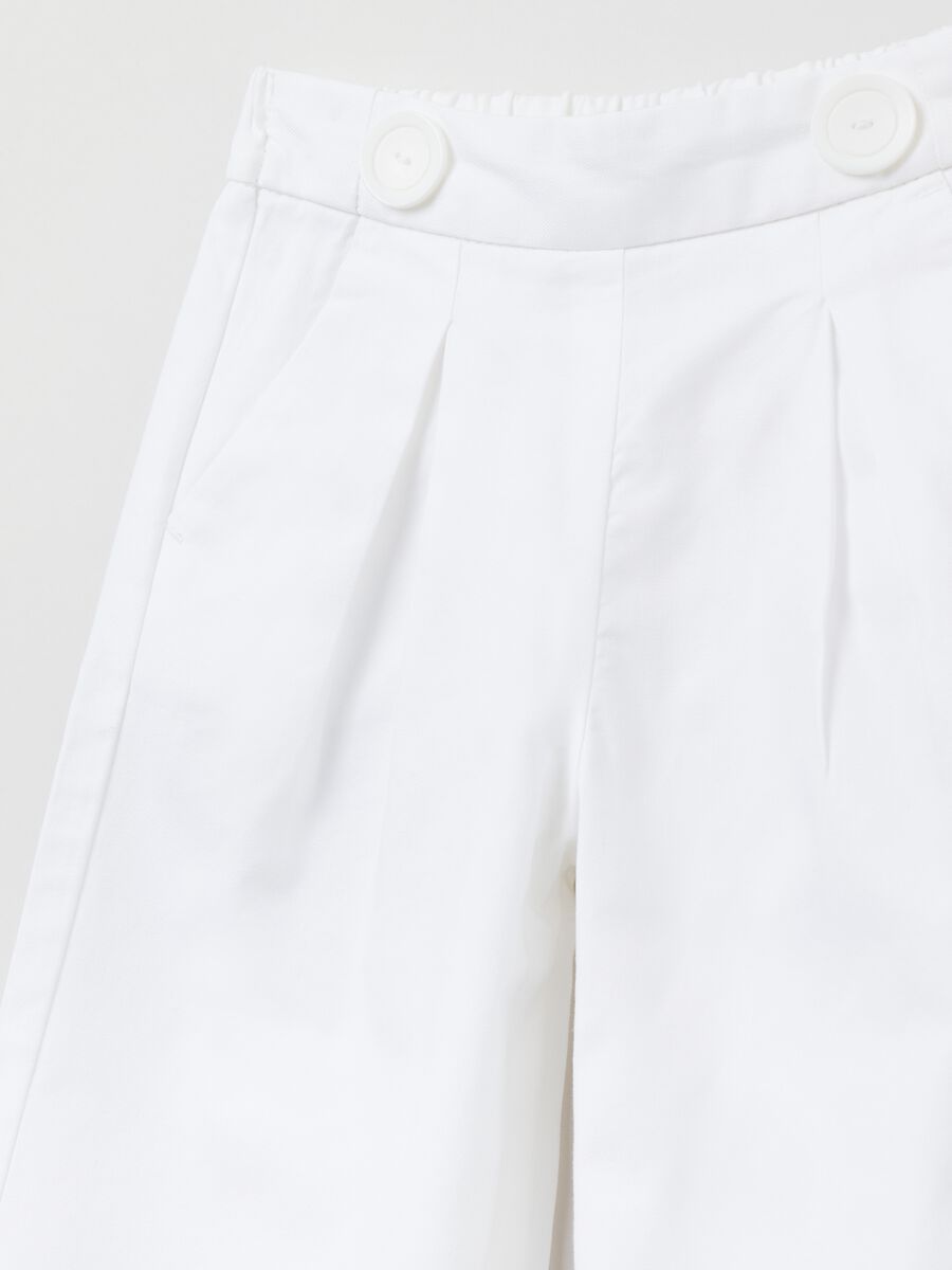 Pantalone culotte in cotone e Lyocell_2