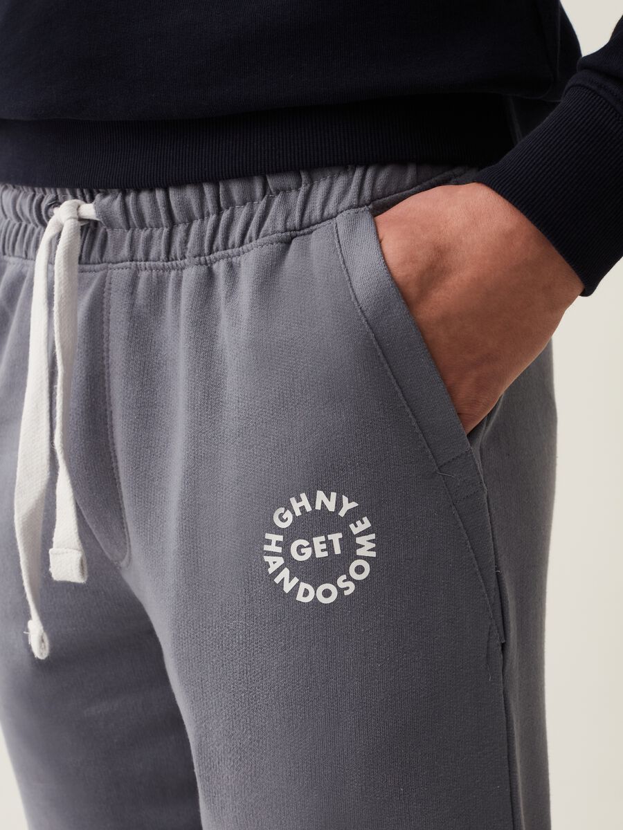 Grand&Hills fleece joggers with print_3