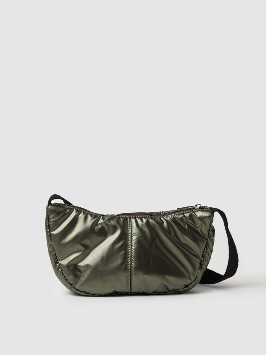 Essential metallic-effect half-moon bag_1