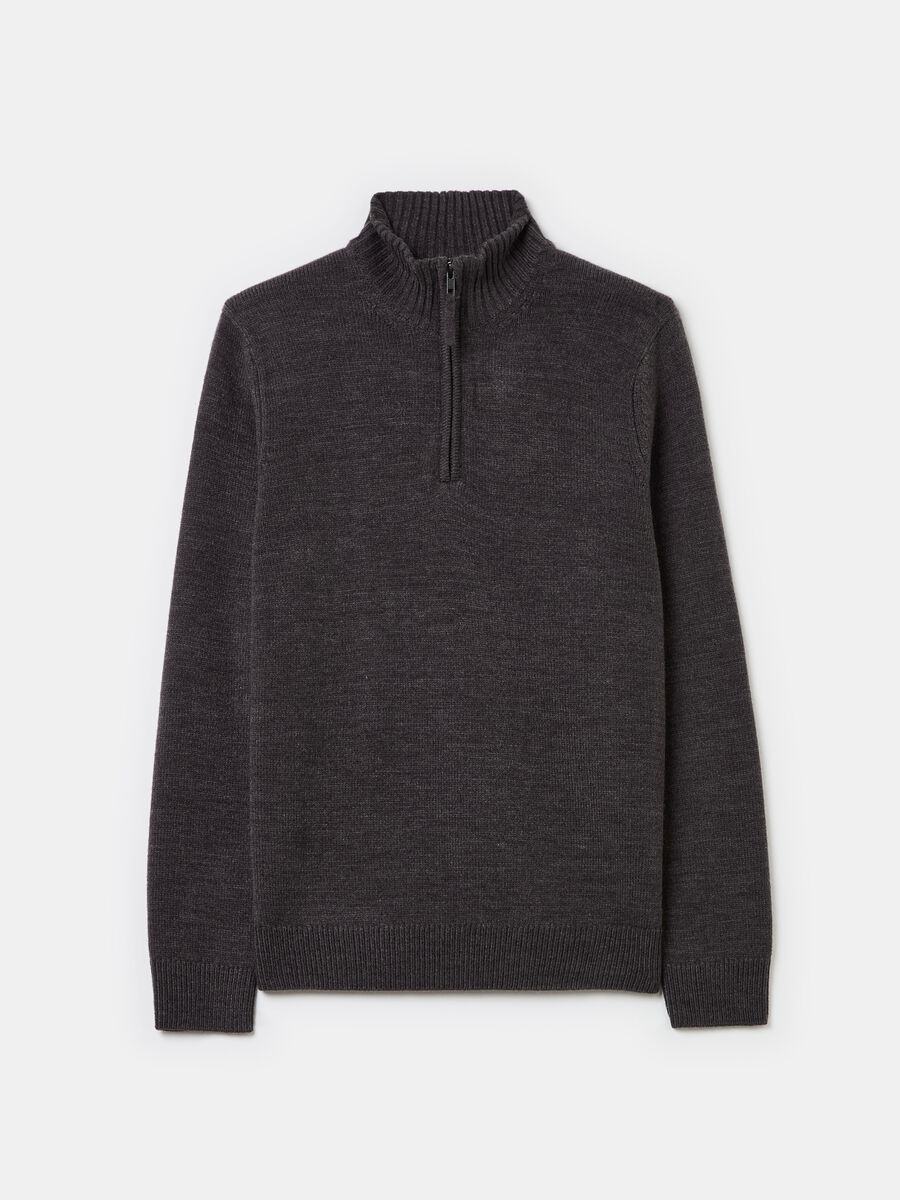 Pullover with half-zip neckline_4