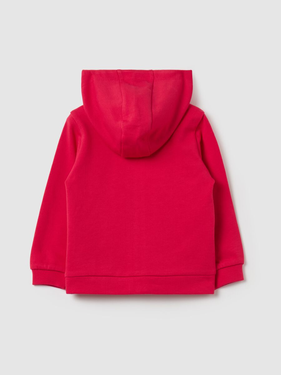 Full-zip sweatshirt in French terry with hood_1