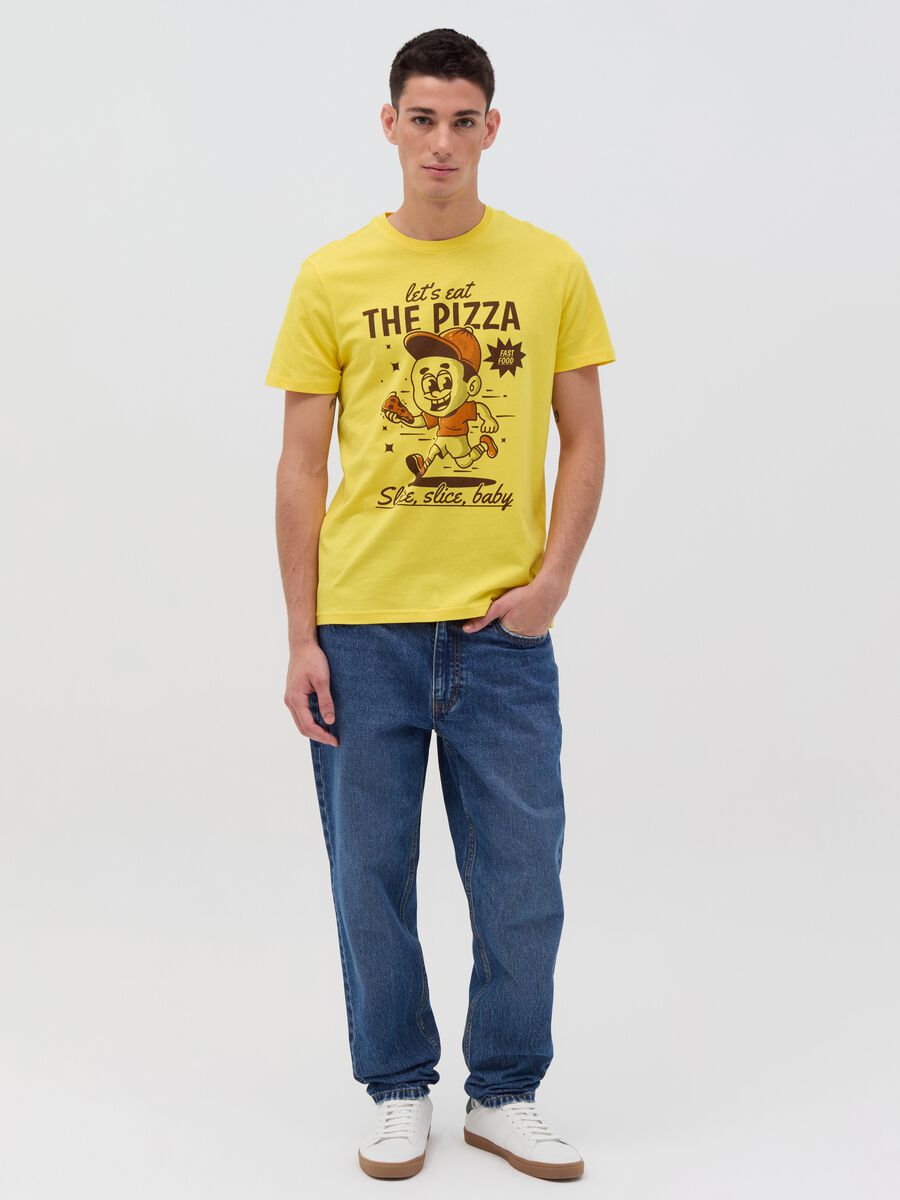 T-shirt with fast food print_1