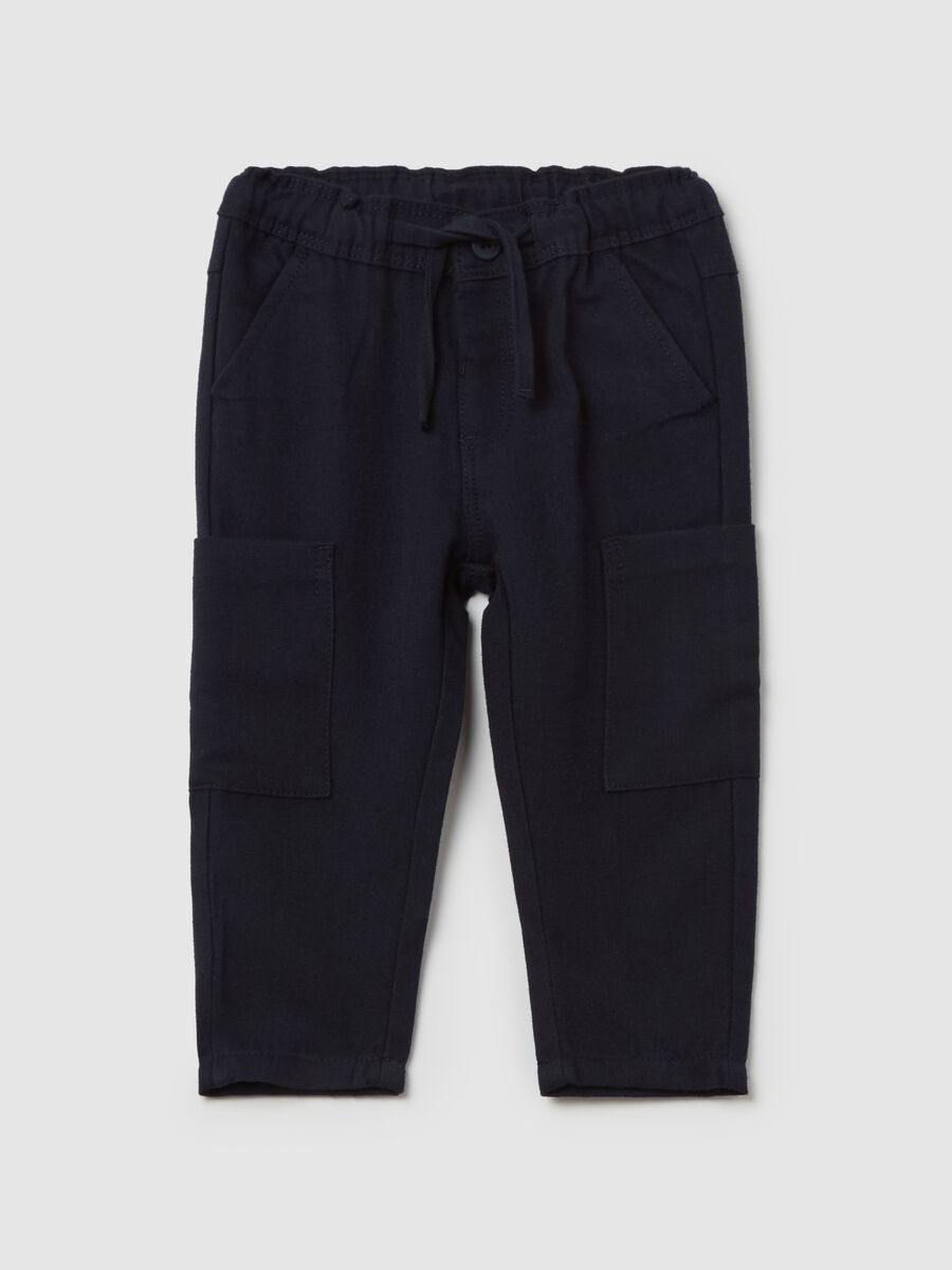 Cargo trousers with drawstring_0