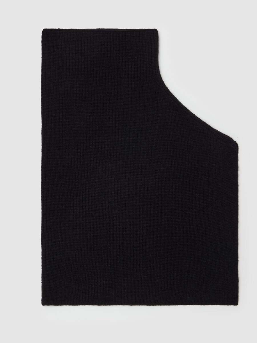 Ribbed knit neck warmer_1