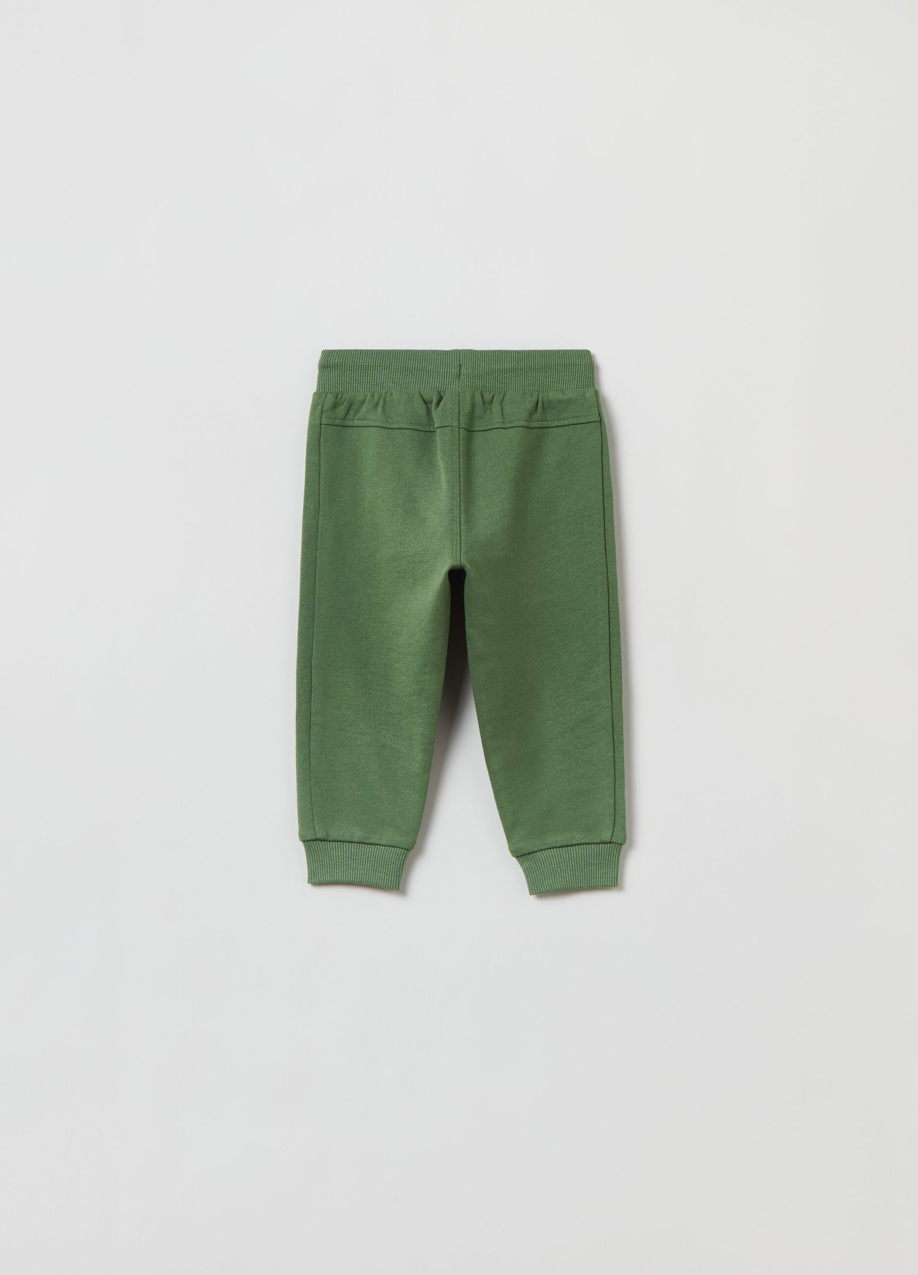 Fleece joggers with drawstring