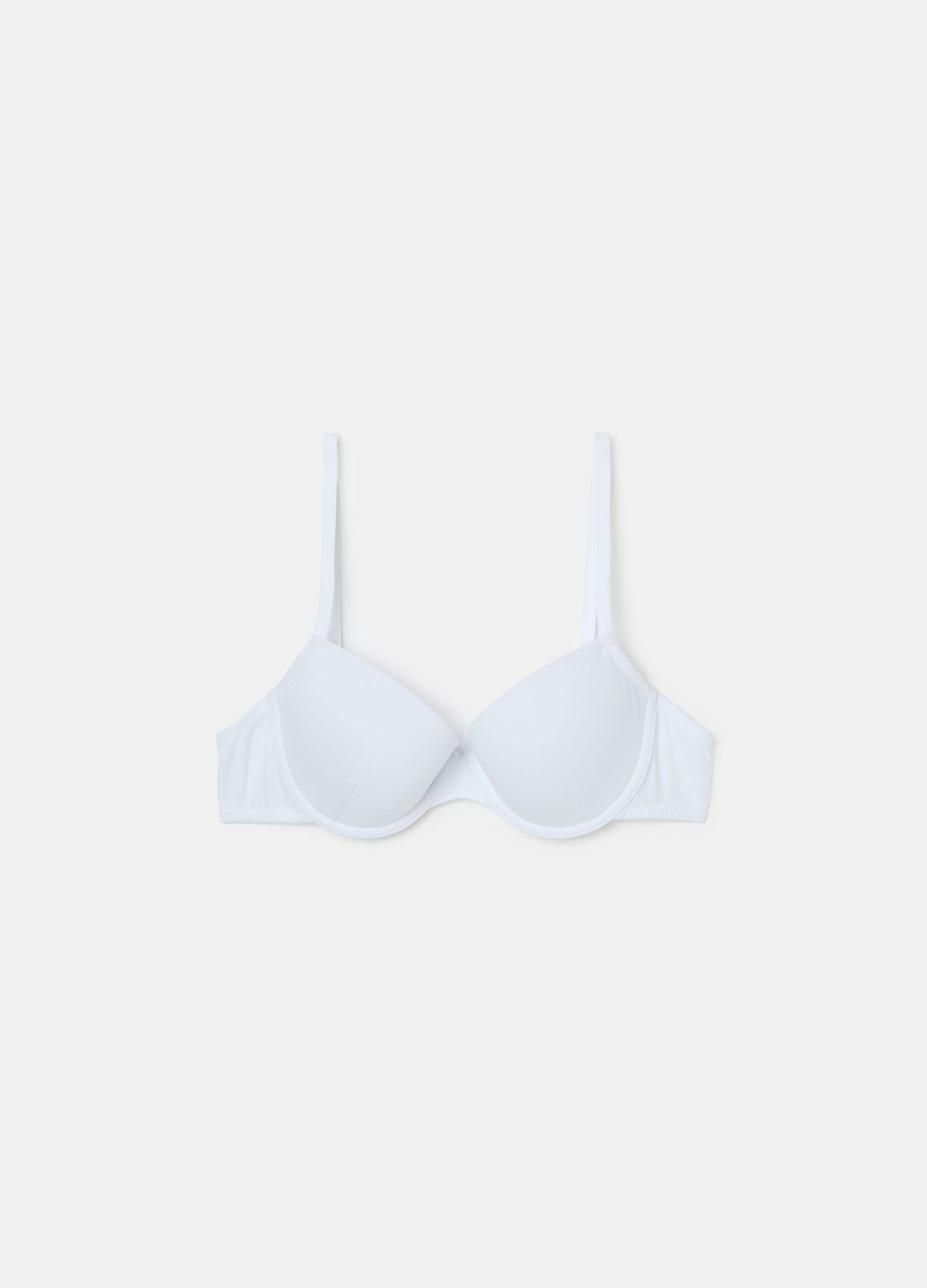 The Padded stretch cotton bra