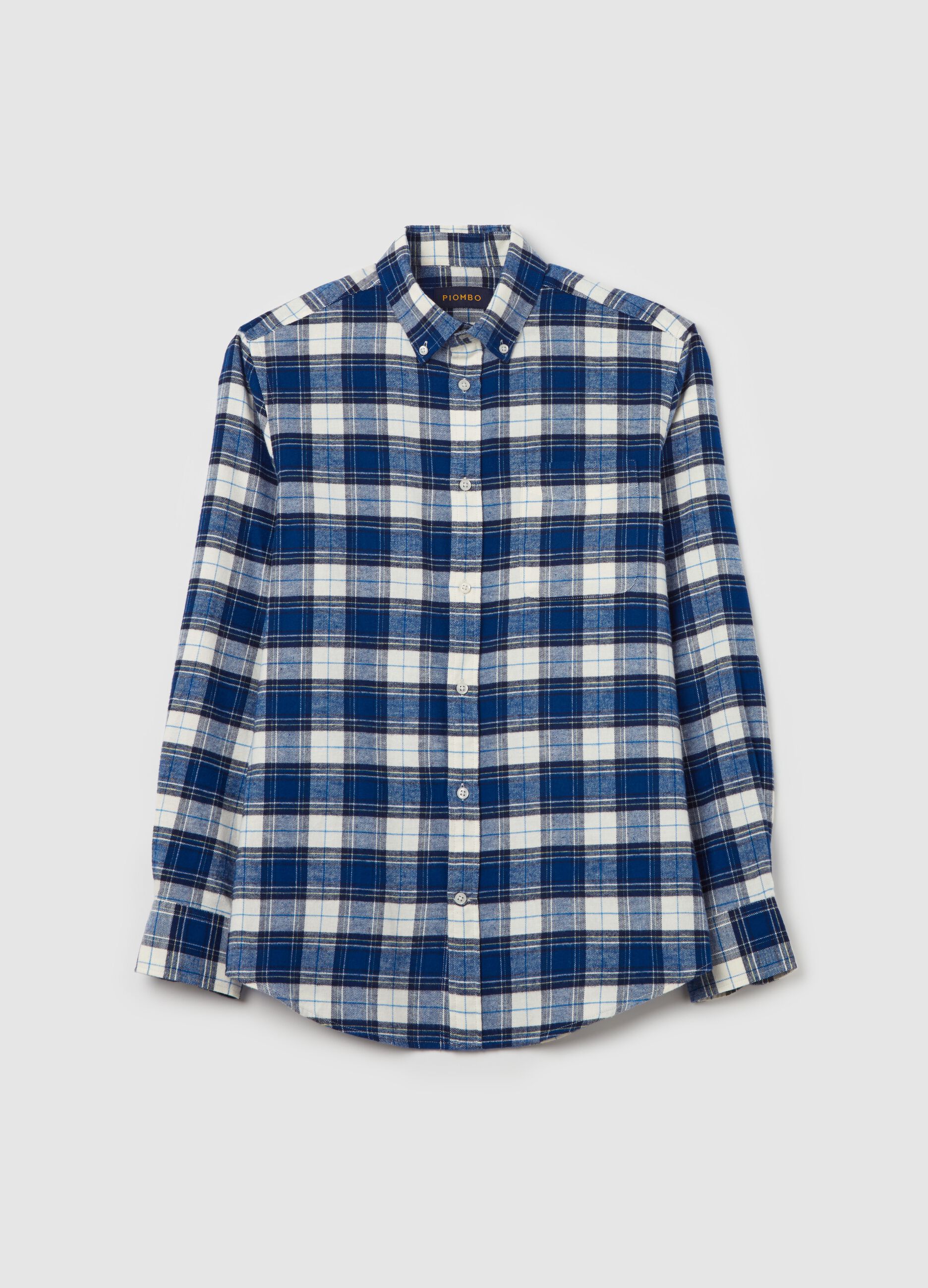 Flannel shirt with check pattern