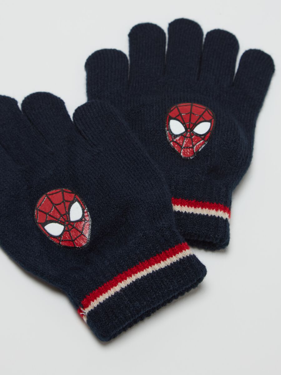 Gloves with Spider-Man print_2