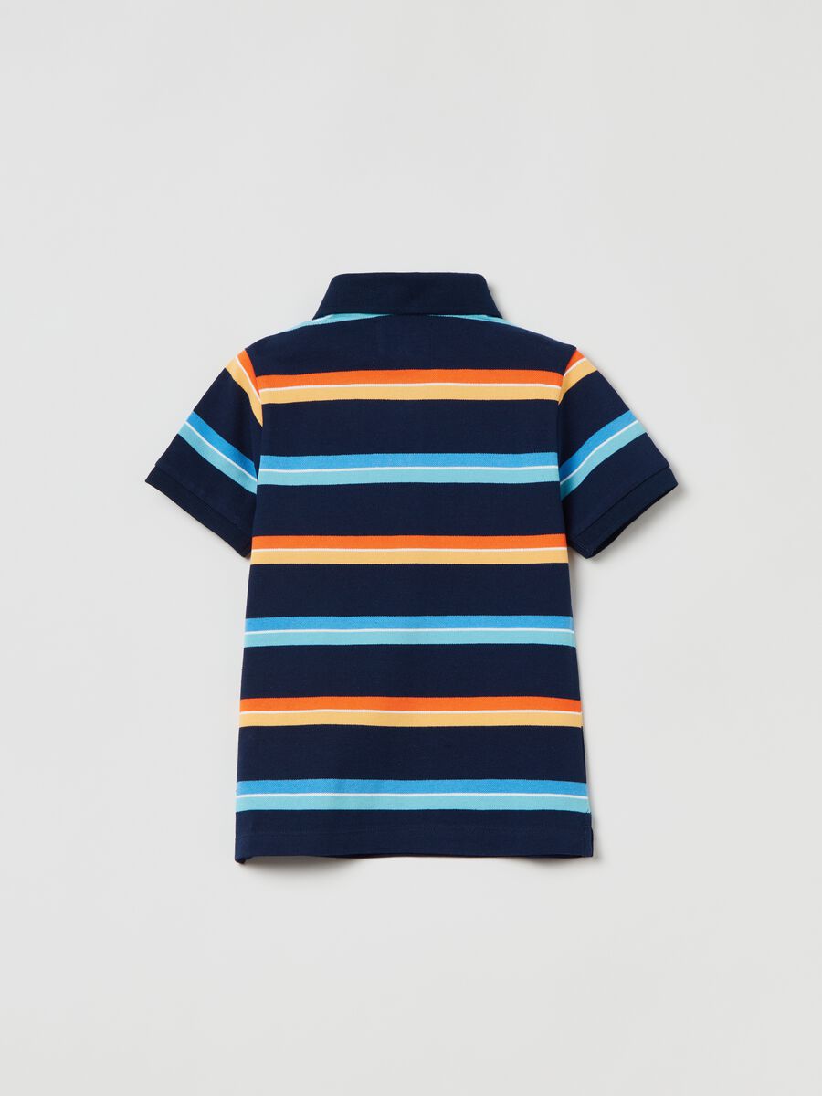 Grand&Hills striped pique polo shirt_1