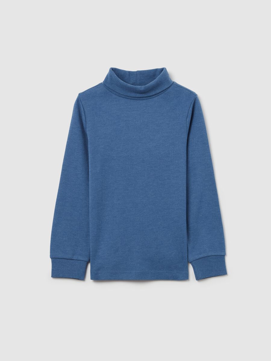 Long-sleeved T-shirt with high neck_0